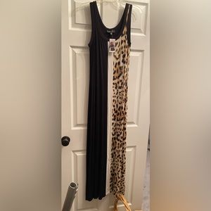 NWT Karen Kane Cheetah Print Maxi Dress - Size Medium